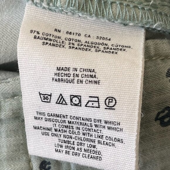 ANTHROPOLOGIE HYPHEN LACE MINT GREEN CHINOS by PILCRO 26 - Picture 12 of 16